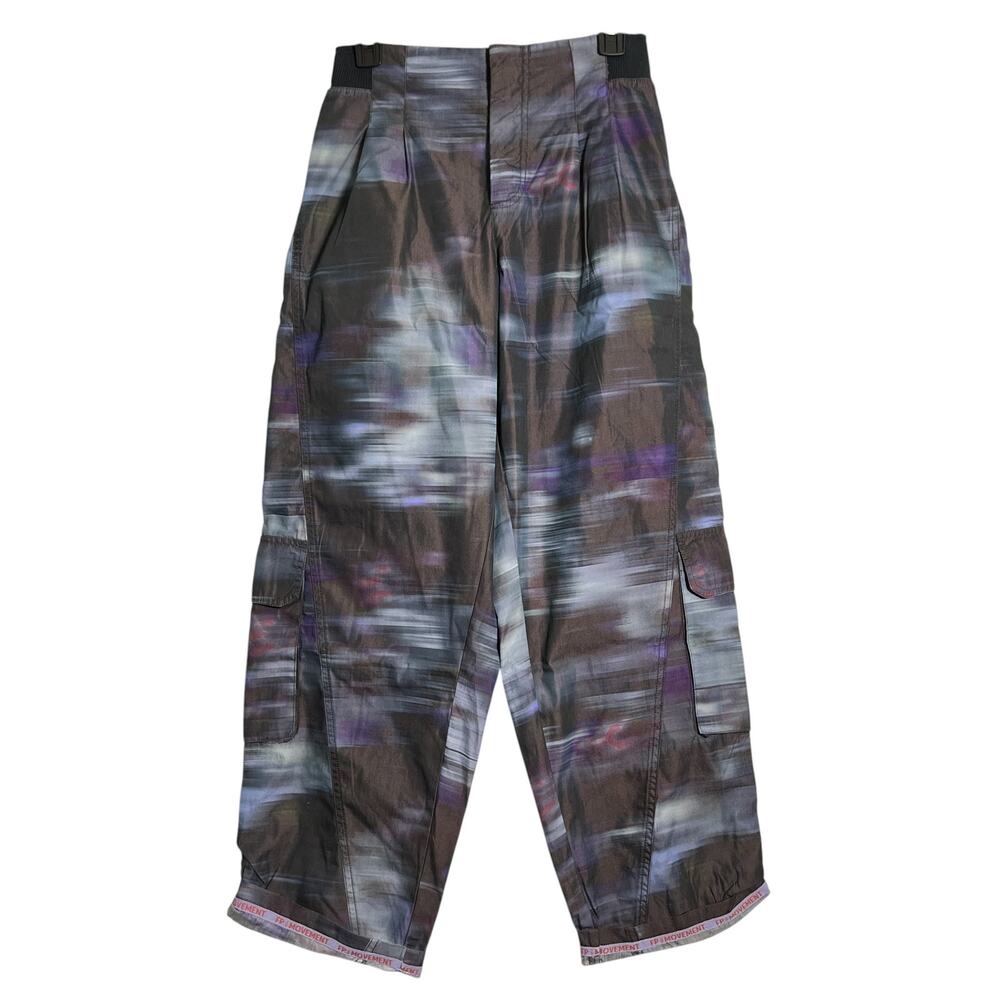 FP Movement Mesmerize Me Cargo Jogger SIZE S Purple Pleated Streetwear NWT
